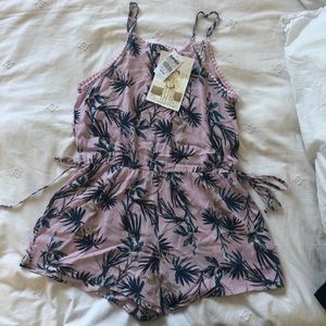 Zumiez pink floral romper